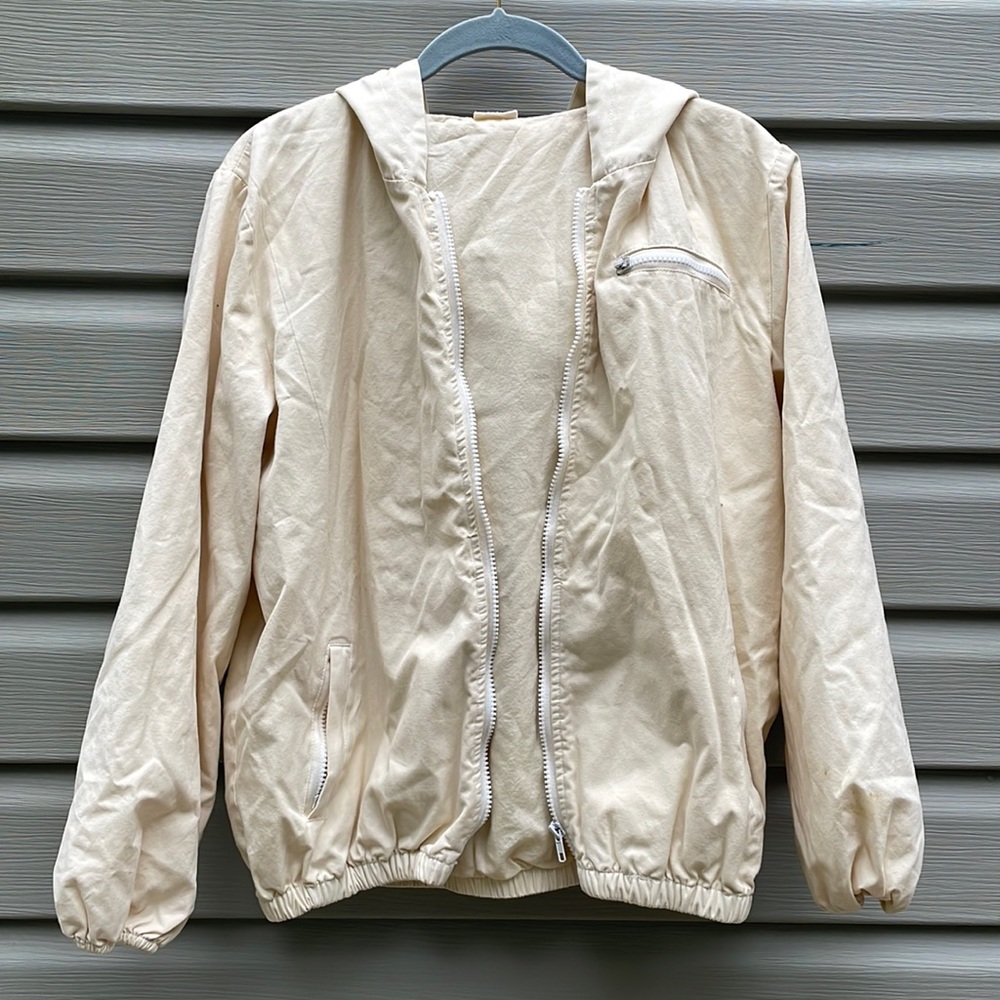 John Galt Pale Yellow Zip-up Jacket